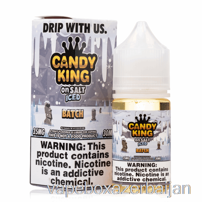 E-Juice Vape ICED Batch - Candy King On Salt - 30mL 50mg